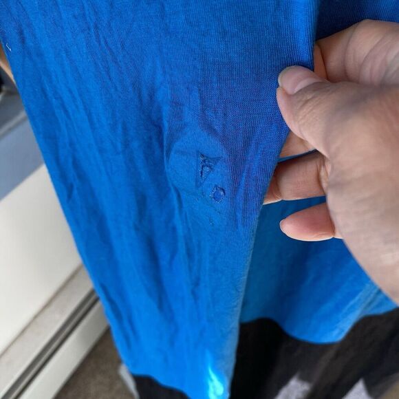 Calvin Klein MaxiDress Jersey Tank Sleeveless Asymmetrical Color Block Lady M-L - Picture 8 of 8